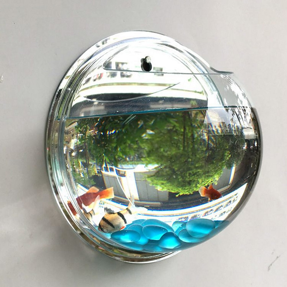 Pot Plant Wall Mounted Newest Hanging Decor Bubble Bowl Flowers Fish Tank Home Decor Aquarium Home Decoration Accessories